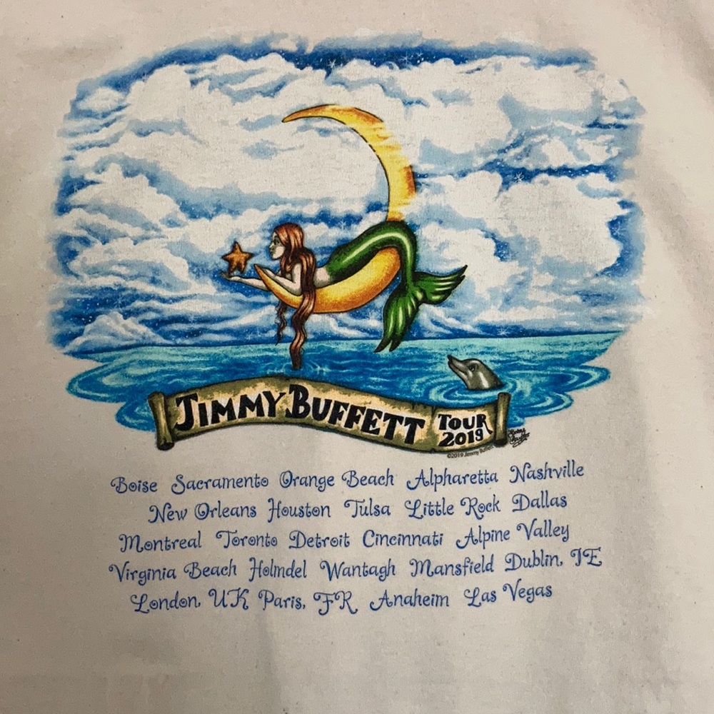 Jimmy Buffett concert tshirt